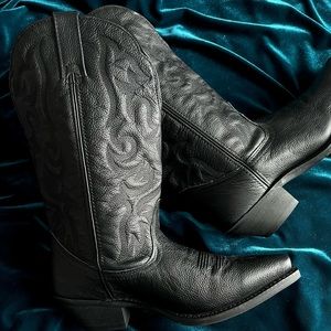 Laredo Leather Cowboy Boots- 9W